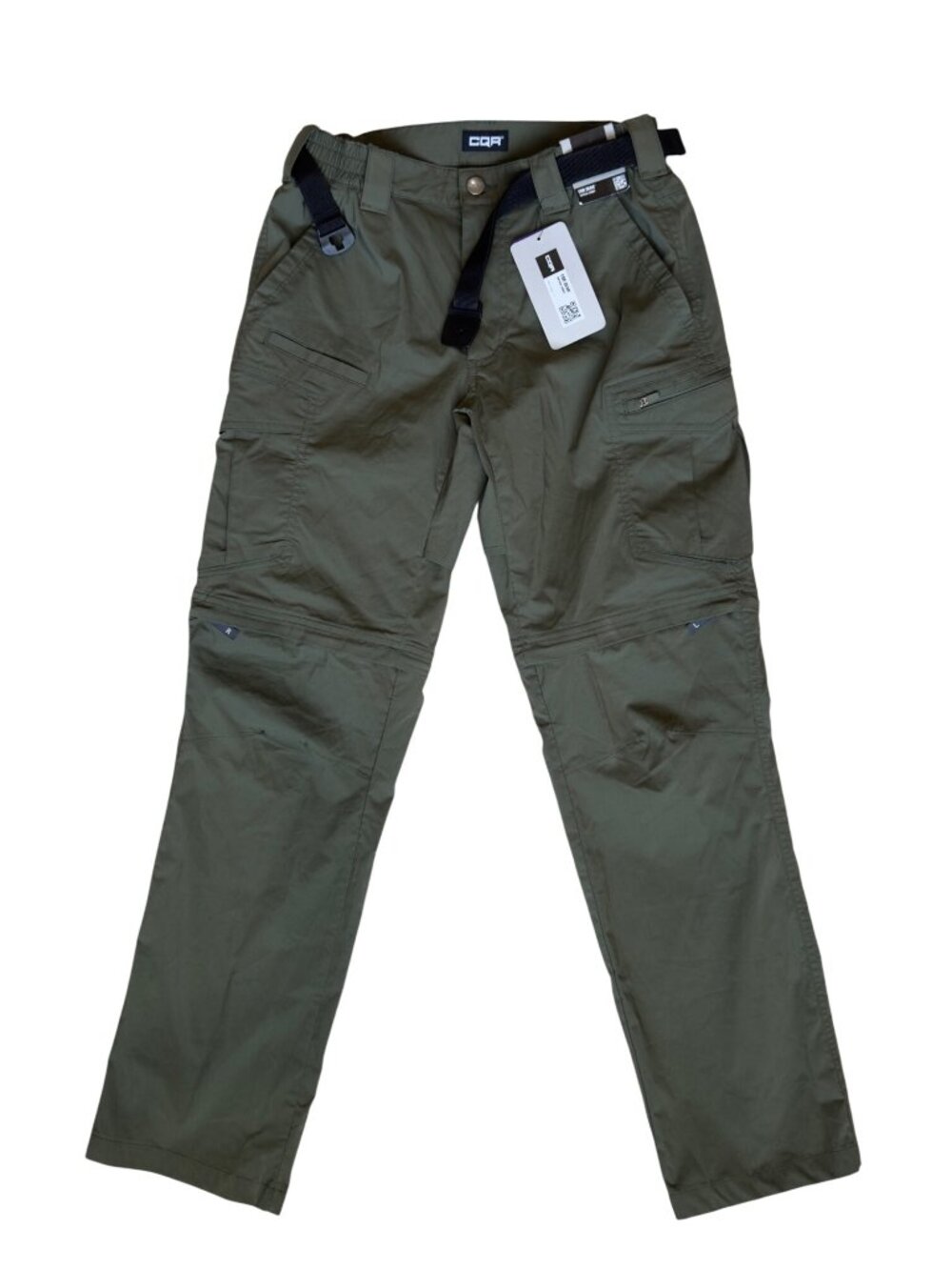 CQR Pant New Men’s Size 28 x 30 Green Hiking Convertible Pant Nylon Blend